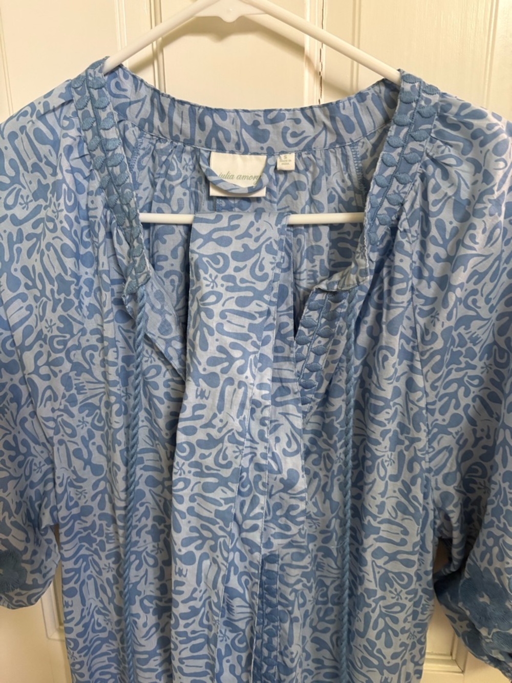 EUC Julia Amory Zoe Blue Dress Size Small - Picture 3 of 4